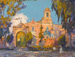 Orrin A. White - The Blue Dome, The Old Church of Churubusco, environs of Mexico City