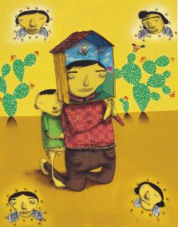 Os Gemeos - The Day When Mariovaldo Took A Shower In The Rain