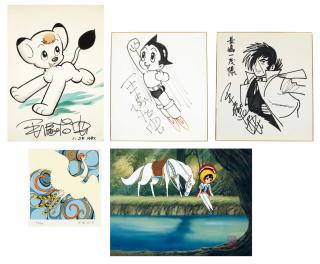 Osamu Tezuka - 1. Kimba the White Lion; 2. Astro Boy; 3. Black Jack; 4. Phoenix; and 5. Princess Knight