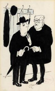 Osbert Lancaster - \'It is my duty to tell you, Monsignor Canteloupe, that there is a widespread feeling in the Club that your attitude toward umbrellas is too ecumenical by half!\'