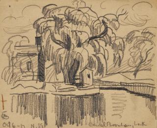 Oscar Bluemner - Canal Boontown, Lock