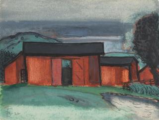 Oscar Bluemner - Red Barn Union