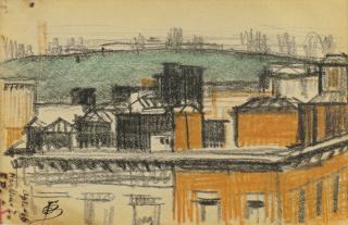 Oscar Bluemner - Rooftops, Harlem