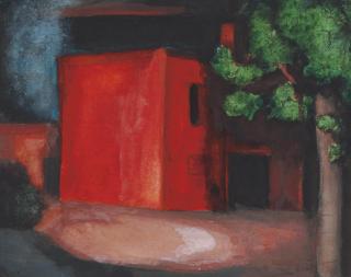Oscar Bluemner - Study for \'Red\' (The Barn Petersville on Mahanoy, Pennsylvania)