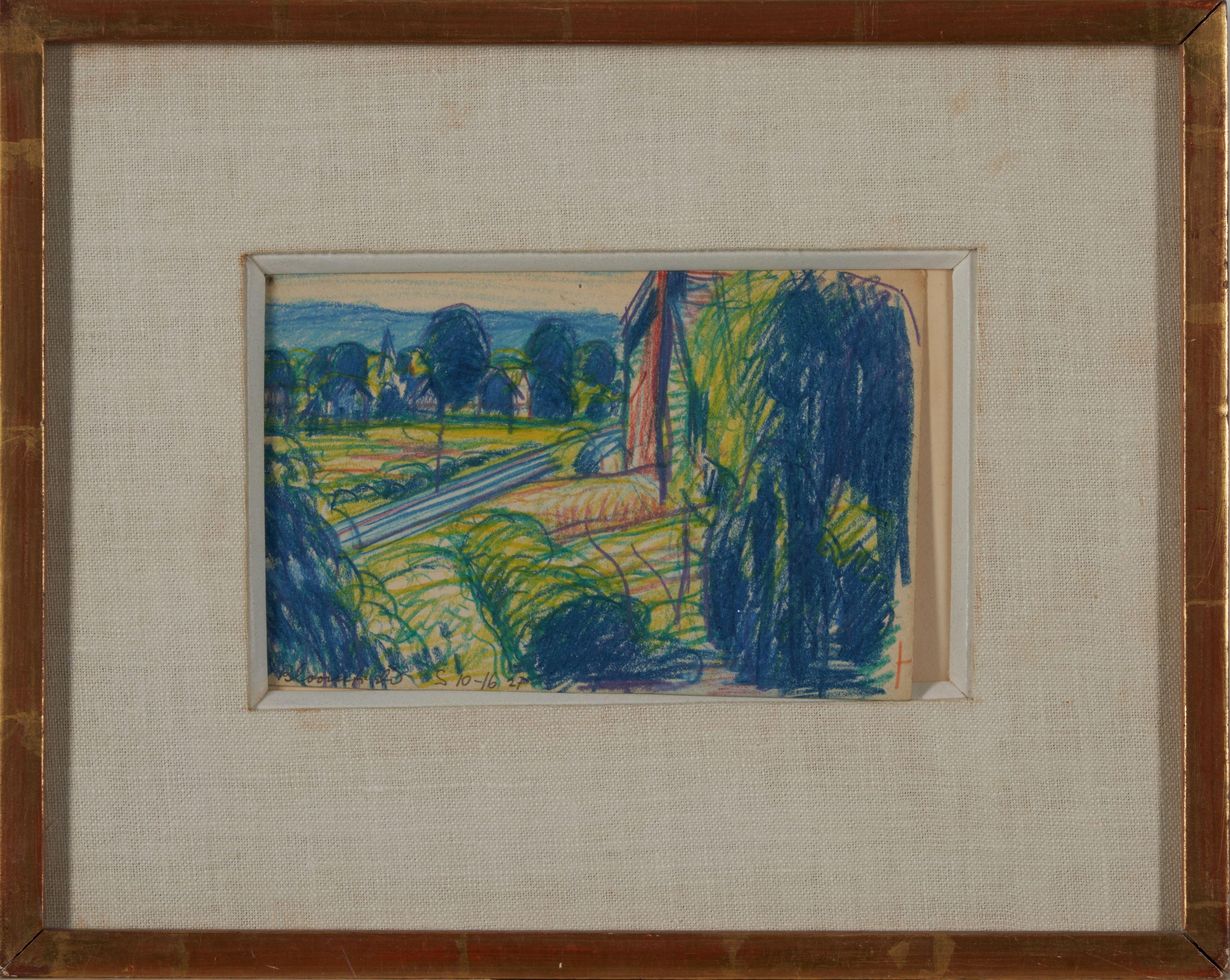 Oscar Bluemner - The Swamp Toward Orchard St. Bloomfield, N.J.