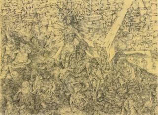 Oscar de Las Flores - Jesus Christ Trying To Leave Behind The Chaos In Mexico City After A Jolly Good Time In Brussels