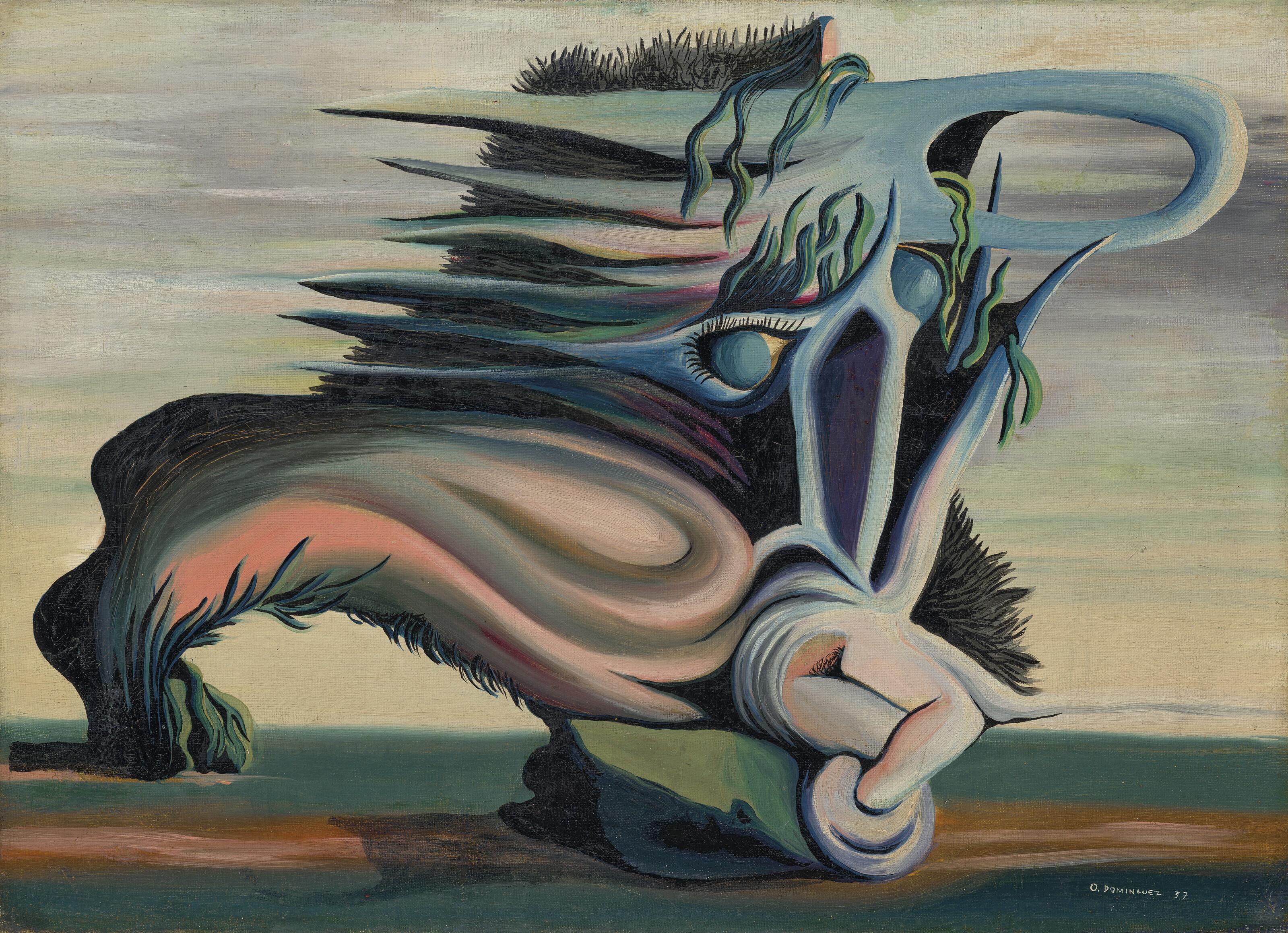 Óscar Domínguez - Composición surrealista