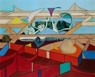 Óscar Domínguez - Composition compartimentée