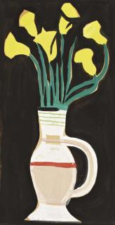 Oscar Dominguez - Fleurs Jaunes Dans Un Vase