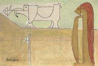 Óscar Domínguez - Hippopotame et sphinx à Hyères