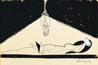 Oscar Dominguez - Nu couché