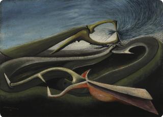 Oscar Domínguez - Paisaje Cósmico (Cosmic Landscape)