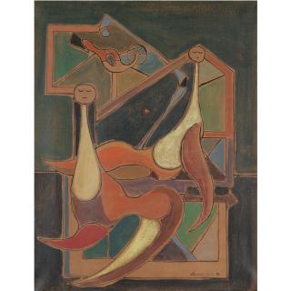 Oscar Domínguez - Spanish \'Deux Femmes\'