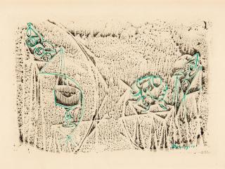 Oscar Dominguez - Stillleben mit Früchten.