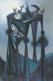 Óscar Domínguez - Telefono y Revolver