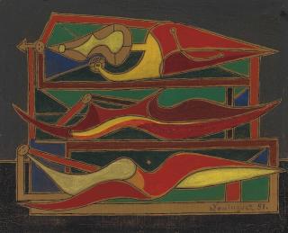 Óscar Domínguez - Trois Femmes