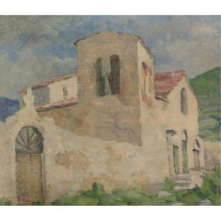 Oscar E. Berninghaus - A Church In Taos