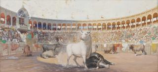 Oscar Edmund Berninghaus - Bullfight Arena