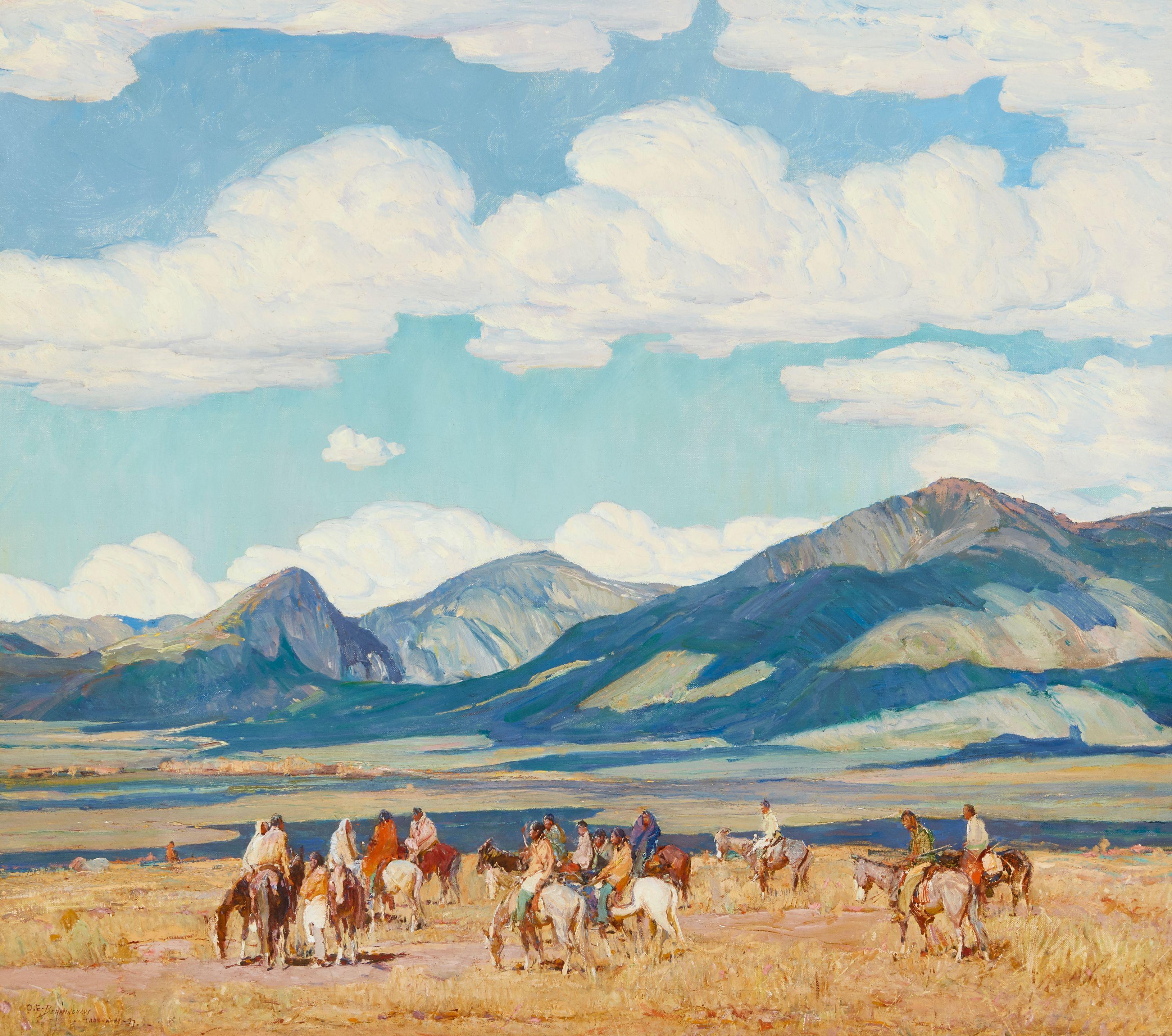 Oscar Edmund Berninghaus - Gathering For the Rabbit Hunt