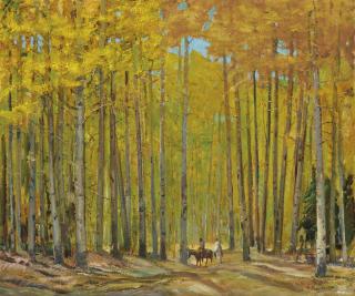 Oscar Edmund Berninghaus - In the High Aspens