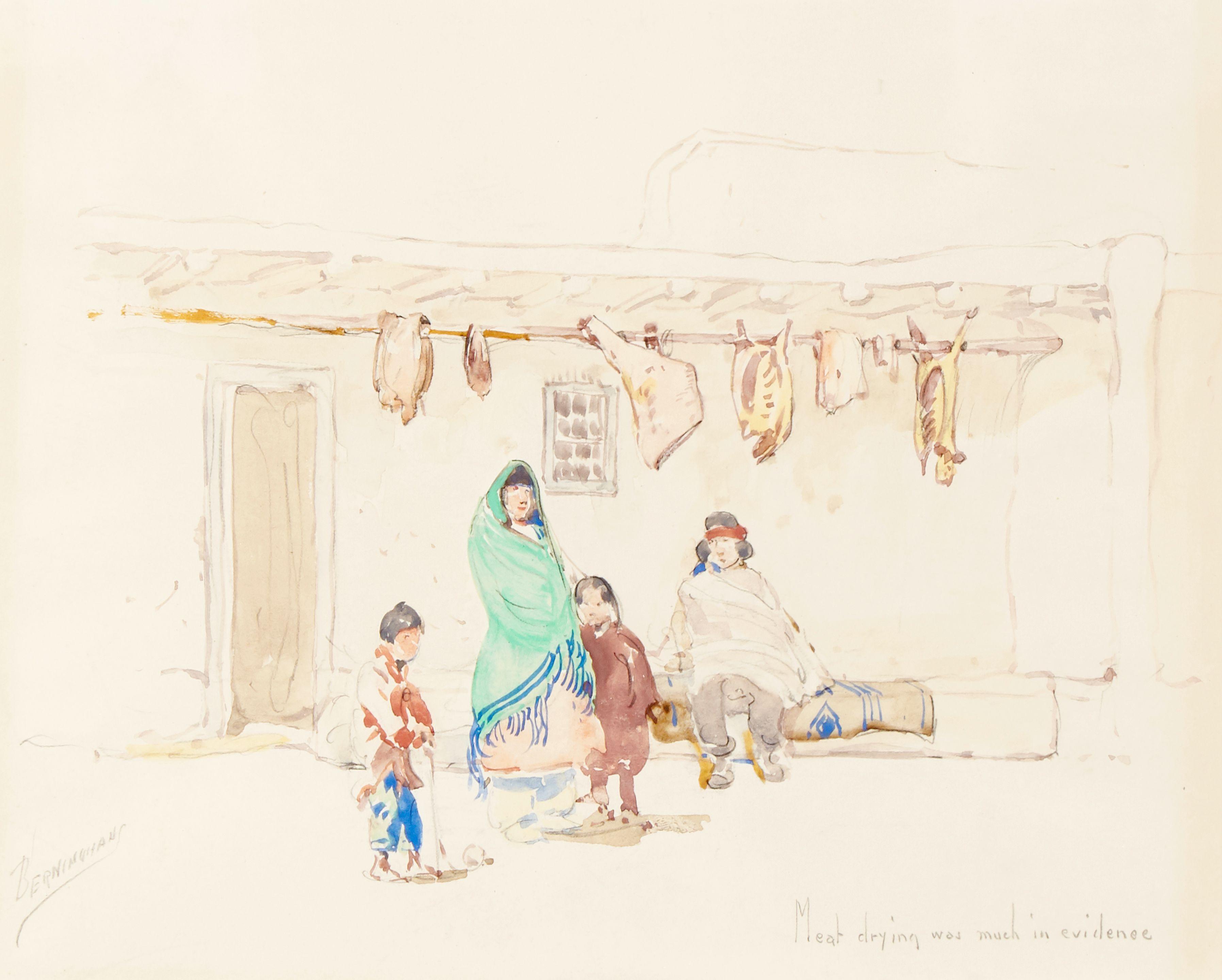 Oscar Edmund Berninghaus - \'Meat drying was much in evidence\'