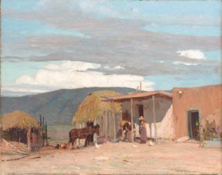 Oscar Edmund Berninghaus - Mexican Settlement of Taos
