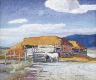 Oscar Edmund Berninghaus - The Stables, Taos