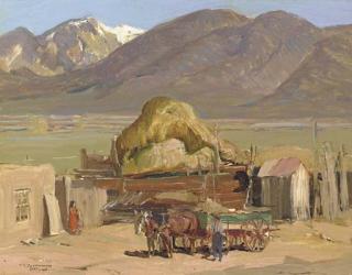 Oscar Edmund Berninghaus - Threshing Time
