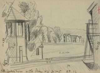 Oscar Florianus Bluemner - Railroad Tracks and Towers, New Jersey; West New York; Irvington, New York: Three Works