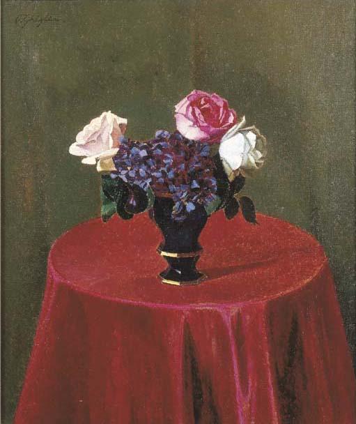 Oscar Ghiglia - Vaso con fiori