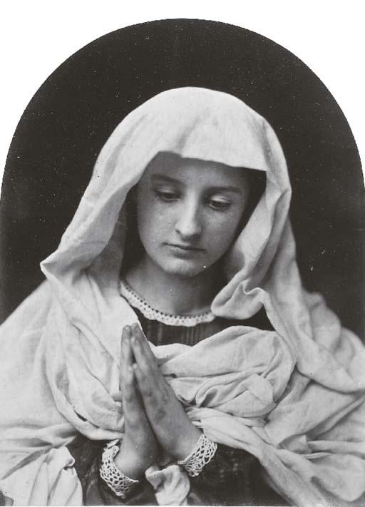 Oscar Gustave Rejlander - Young woman in prayer