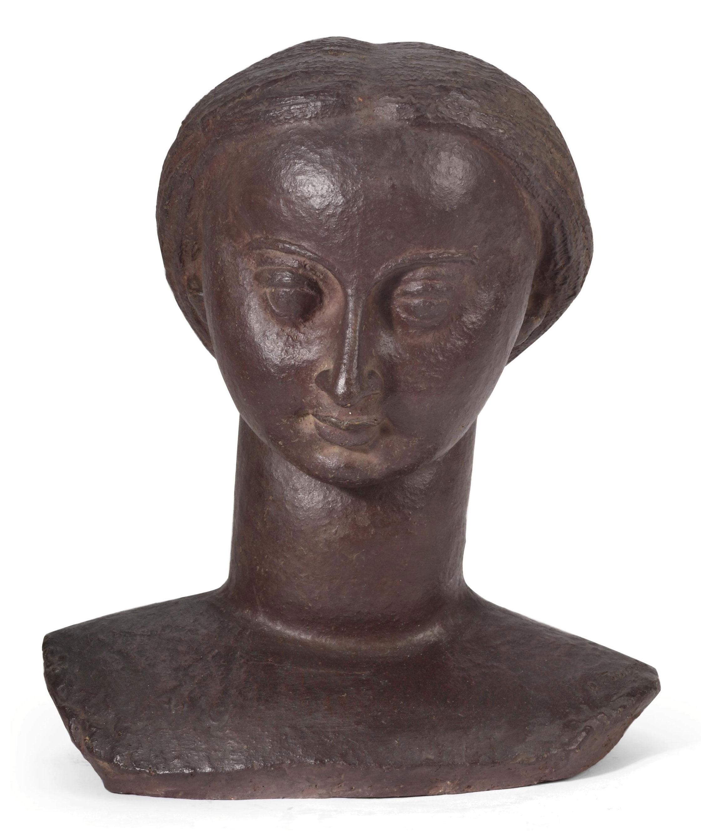 Oscar Jespers - Bust of a woman