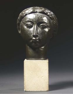 Oscar Jespers - Head of a woman