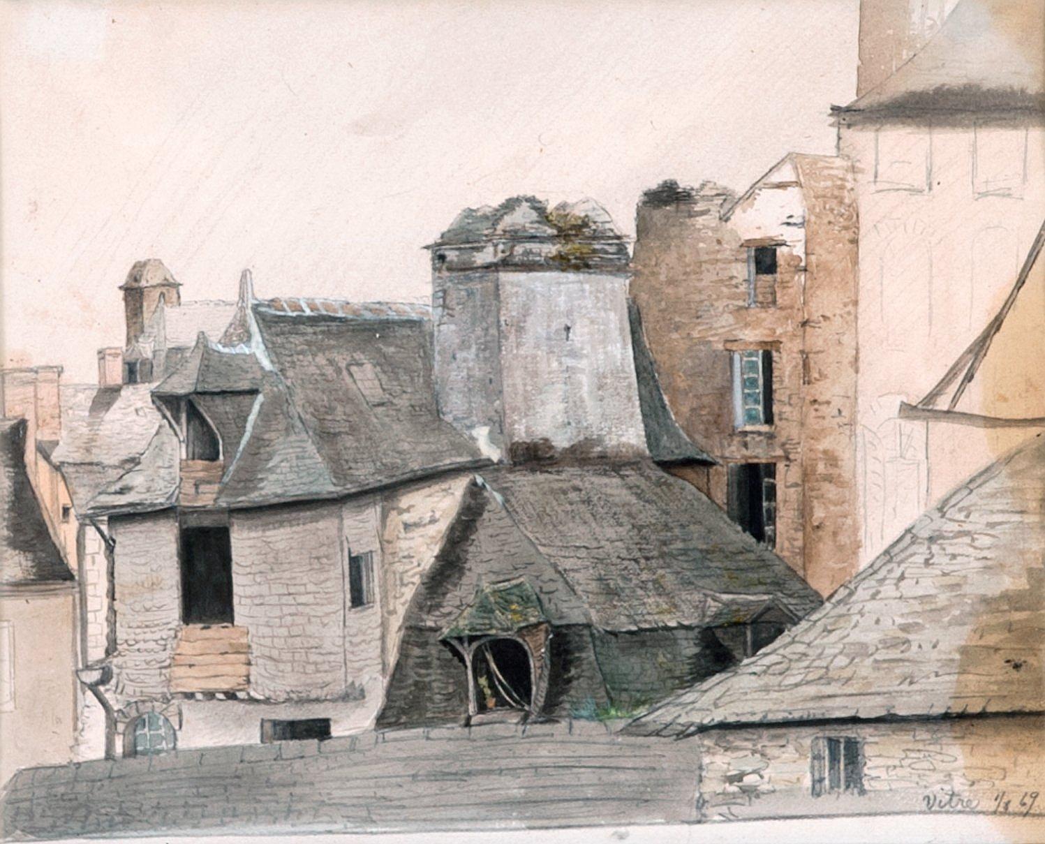 Oscar Kleineh - Landscapes From Narva And Vitré, 3 Pcs.