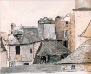 Oscar Kleineh - Landscapes From Narva And Vitré, 3 Pcs.