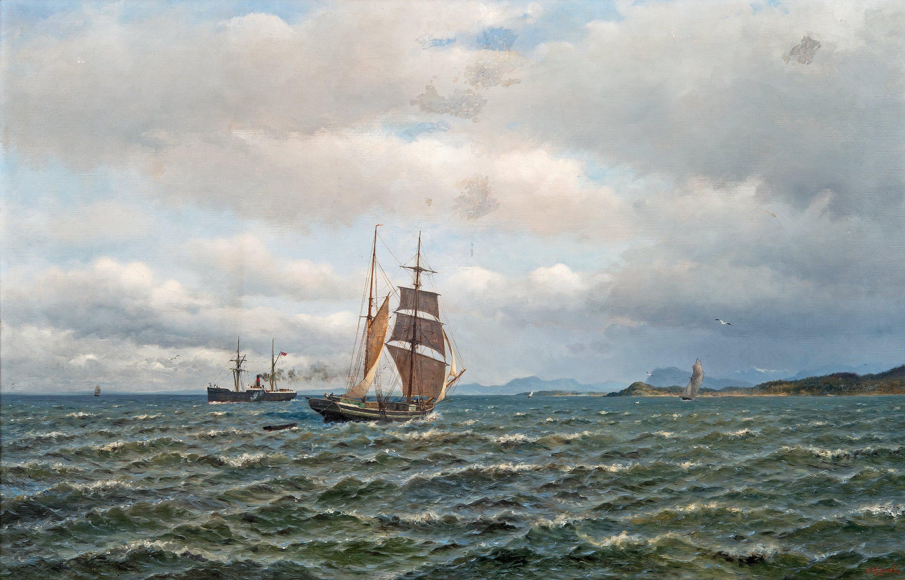 Oscar Kleineh - Sea Landscape.