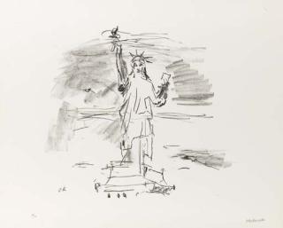 Oscar Kokoschka - Statue of Liberty I (W & W 374)