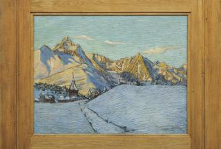 Oscar Lüthy - Winterlandschaft Winter Landscape