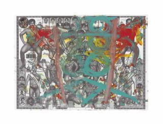 Oscar Murillo - Untitled (Yoga/Yoga)