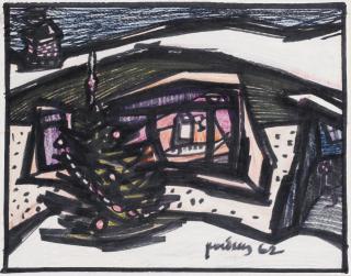 Oscar Rabin - Dacha with Christmas tree