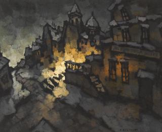 Oscar Rabin - Montmartre At Night
