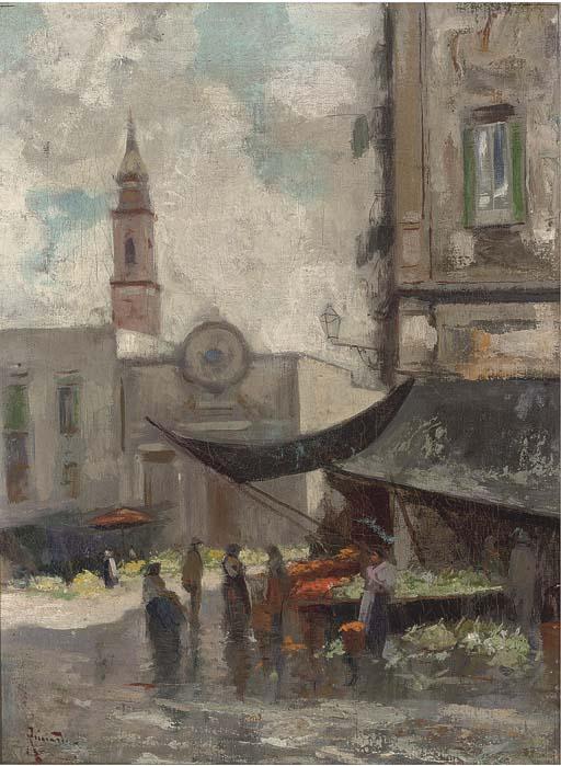 Oscar Ricciardi - A Neapolitan fruit market