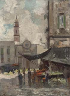 Oscar Ricciardi - A Neapolitan fruit market