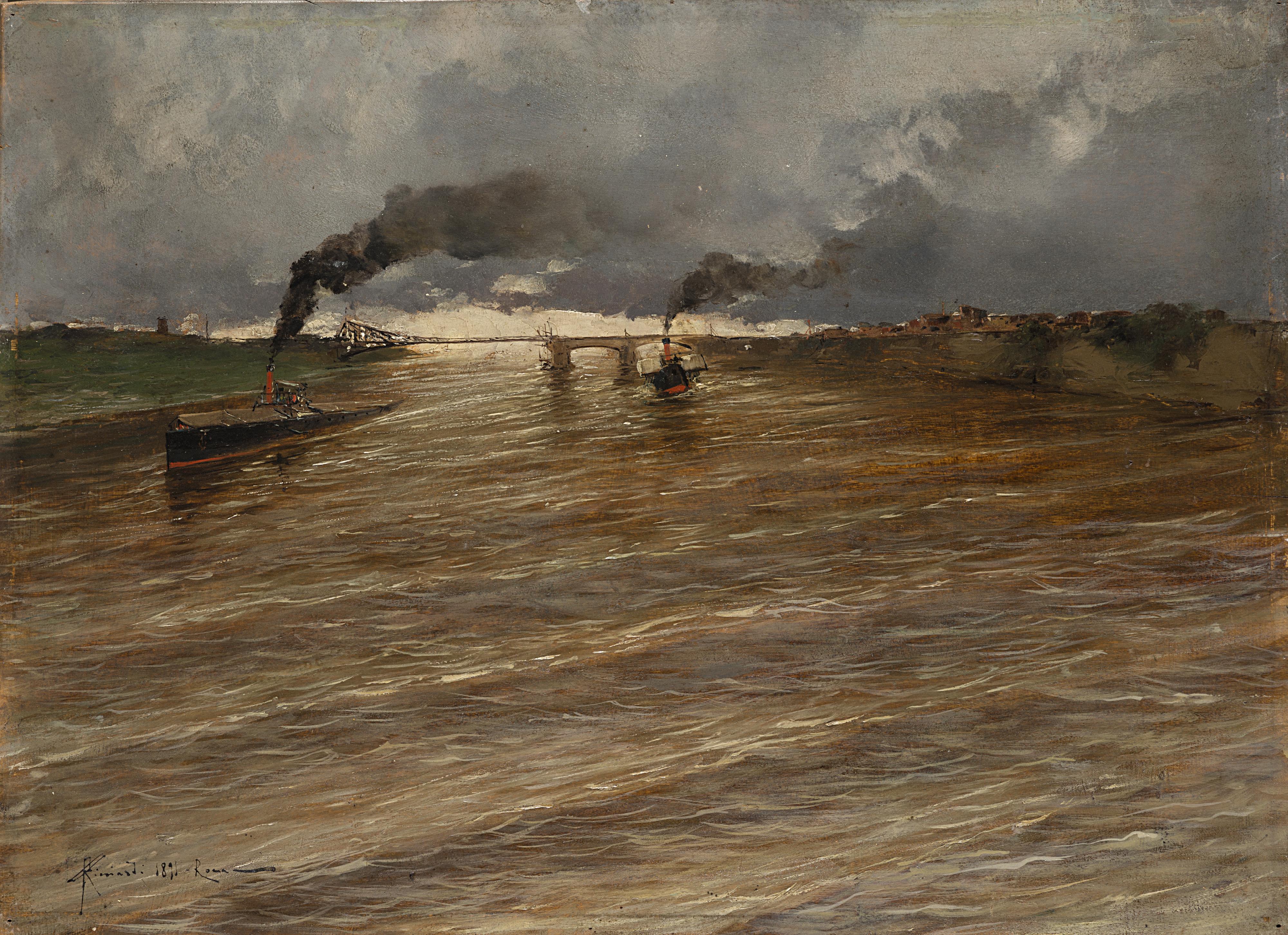 Oscar Ricciardi - Il Tevere a Fiumicino