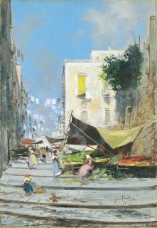 Oscar Ricciardi - Napoli, mercatino sulla scalinata