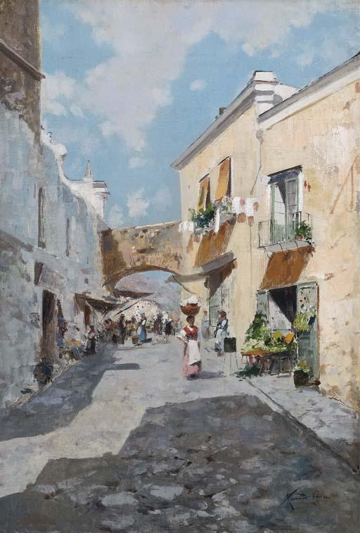 Oscar Ricciardi - Scorcio Caprese, 1896