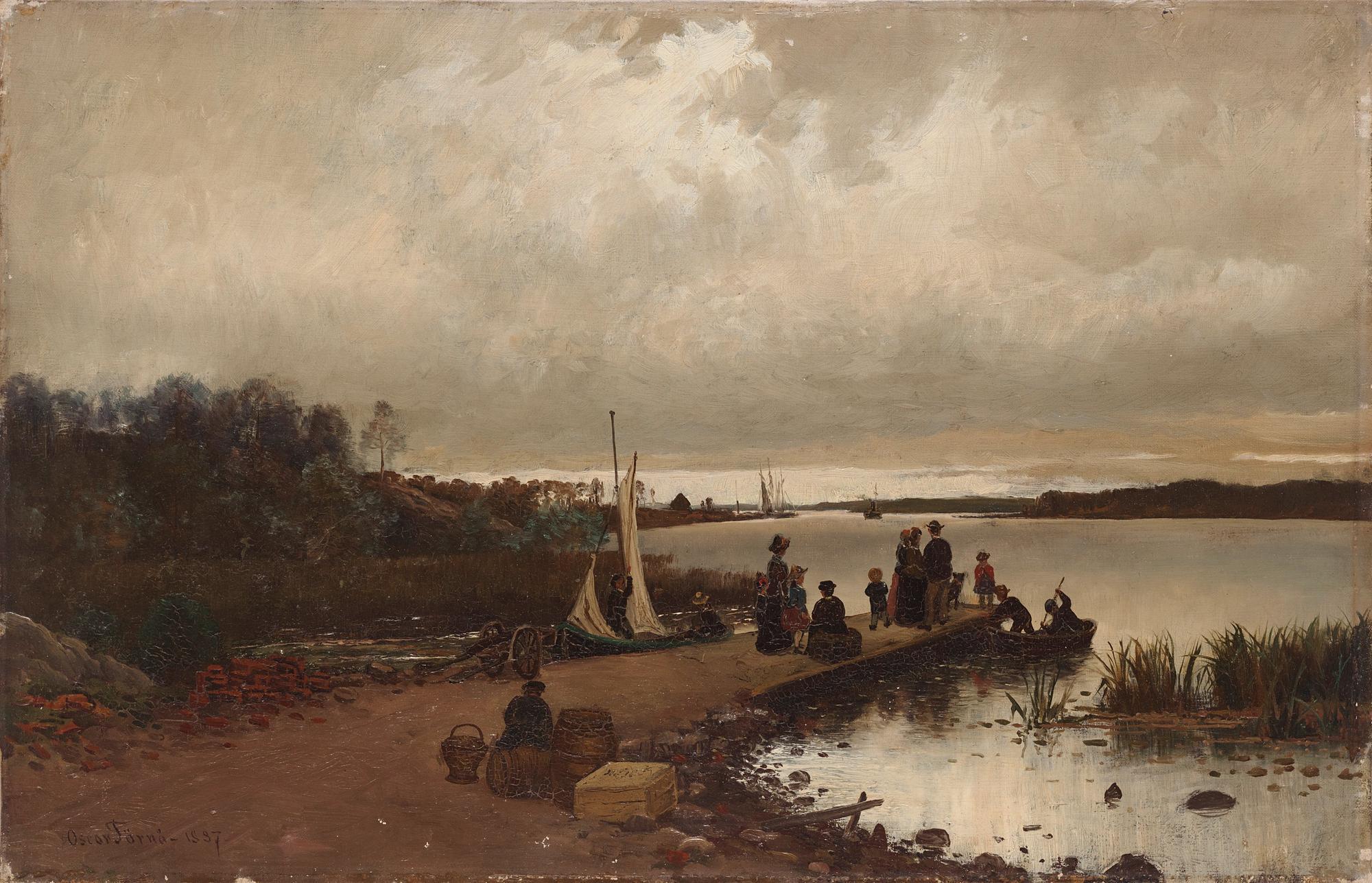 Oscar Törnå - The evening boat arrives