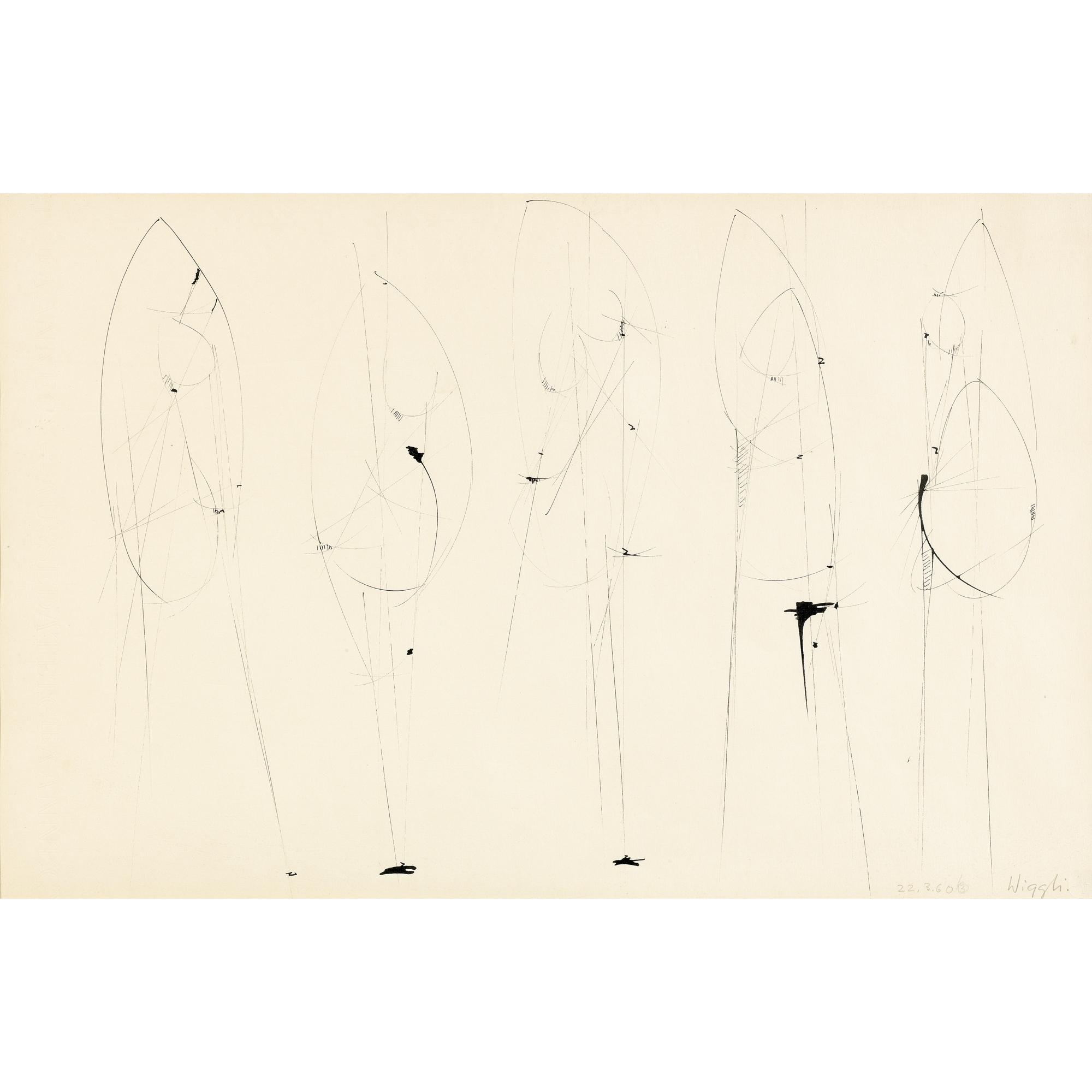 Oscar Wiggli - Studie Zu Einer Skulptur, 1960 Study For A Sculpture, 1960