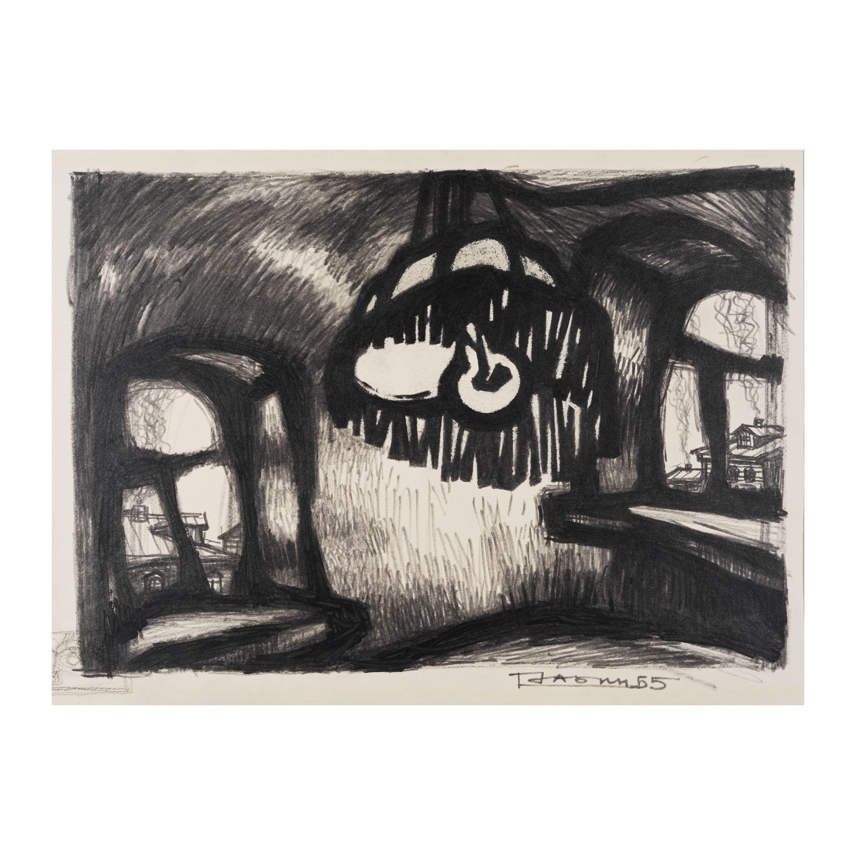 Oscar Yakovlevich Rabin - Abat-jour/ Lampshade sance cadre