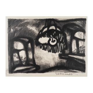 Oscar Yakovlevich Rabin - Abat-jour/ Lampshade sance cadre